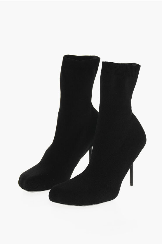 Balenciaga 110mm Knife Viscose Blend Boots