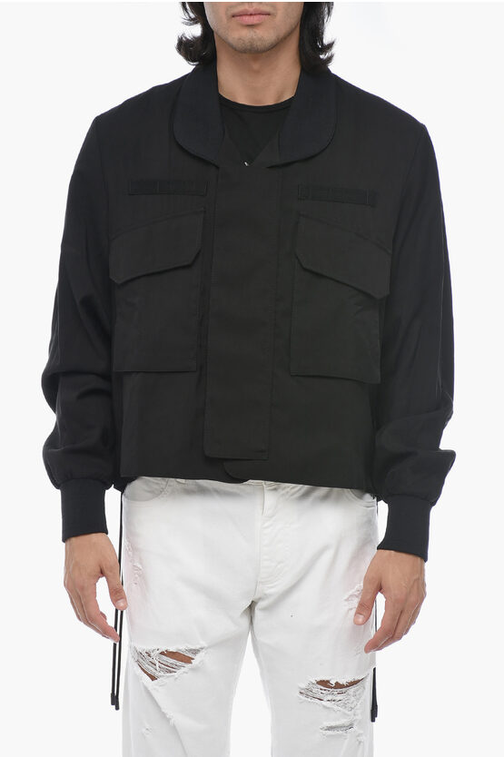 4sdesigns Shawl Collar Blazer With Hidden Closure