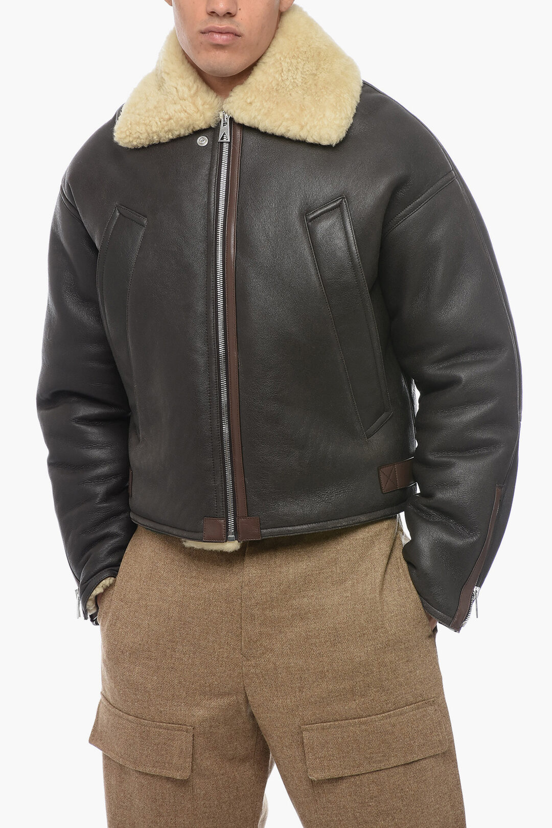 Bottega Veneta Shearling Aviator Jacket men - Glamood Outlet