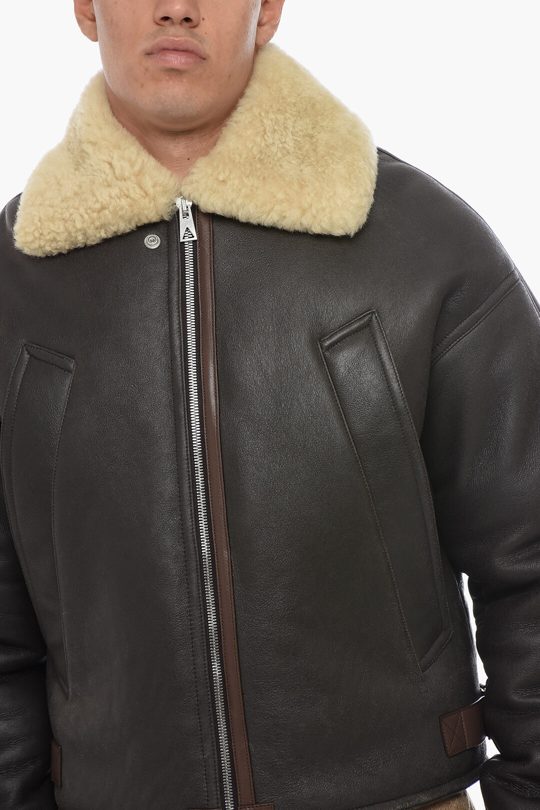 【関税&送料込み】Bottega Veneta Leather Aviator Jacket Bottega Veneta Shearling Aviator Jacket men - Glamood Outlet