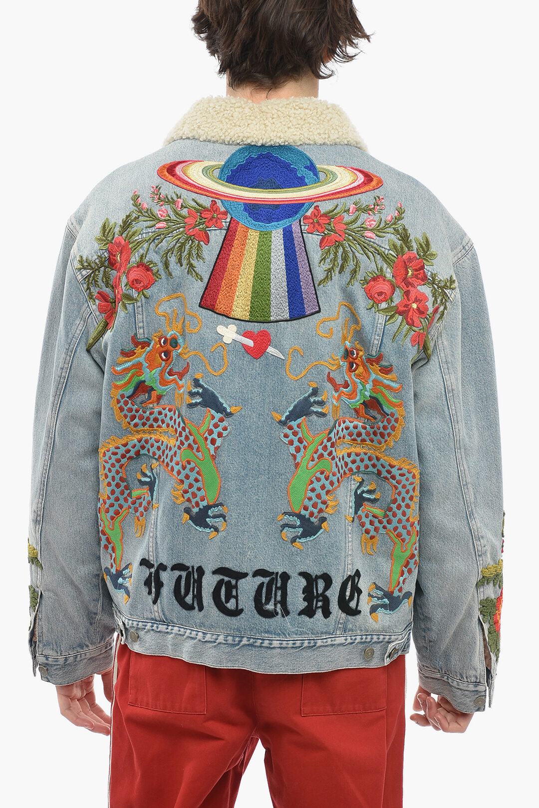 NWT Gucci x Disney Embroidered Eco Wash Light Blue Denim Jacket Men's –  Dechoes Resale
