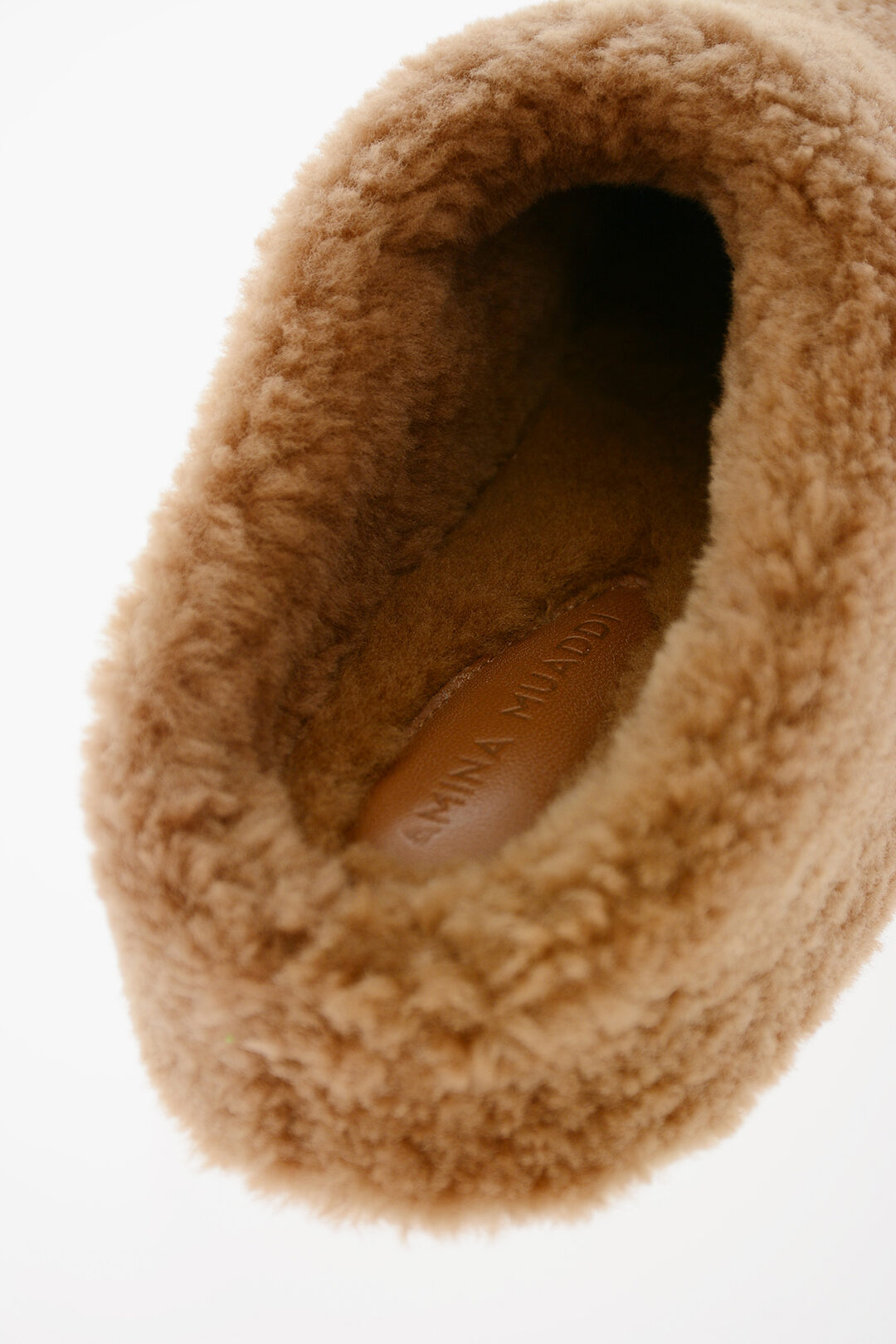 サンダル・ミュール AMINA MUADDI Pastel Yellow Shearling Giuly Slippers Yellow AMINA MUADDI Shoes for Women | Lyst