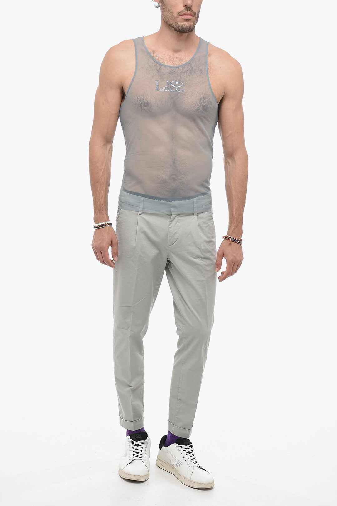 Ludovic de Saint Sernin Sheer UNISEX Tank Top With