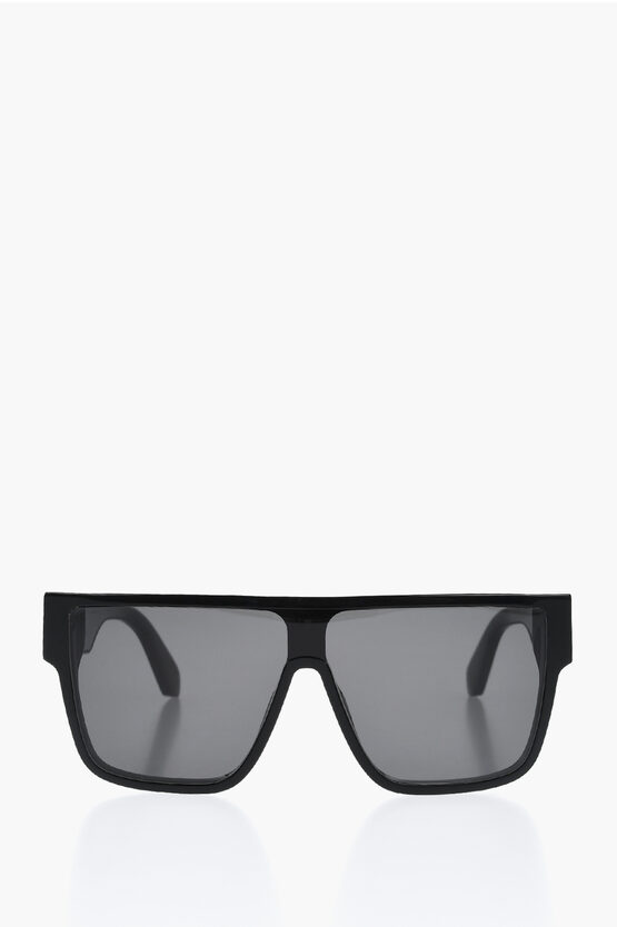 Off-white Shield Syracuse Sunglasses With Arrow Detail In Black