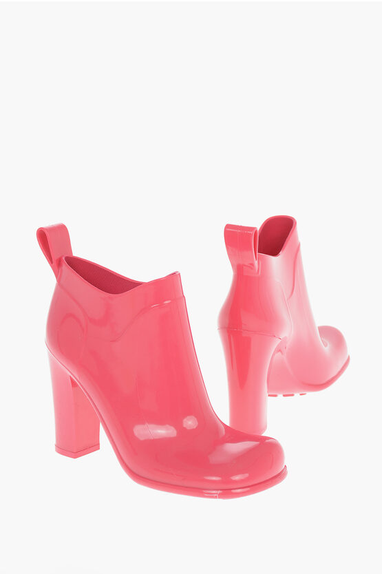 Bottega Veneta Shiny--rubber Shine Ankle Boots With Squared-toe