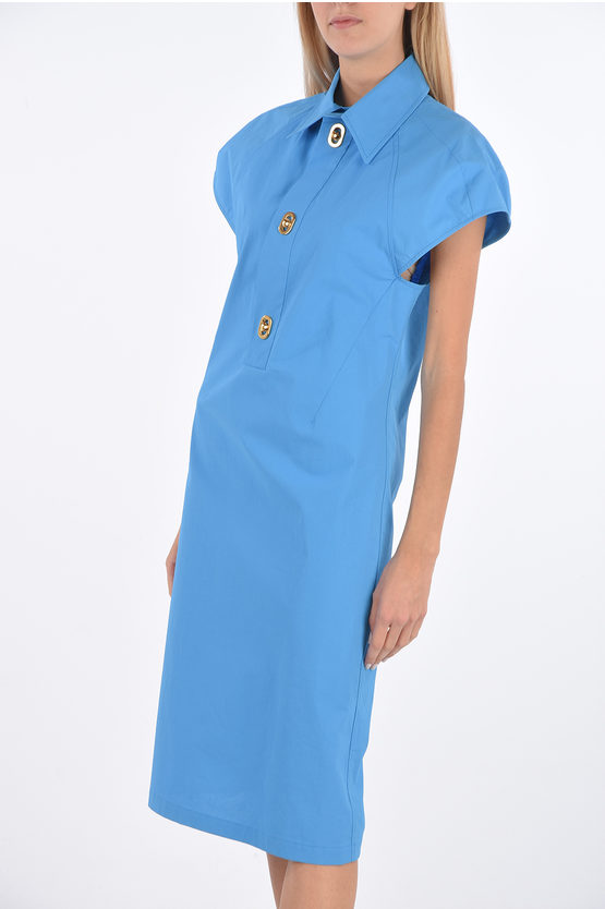 shirt dress with decorative buttons