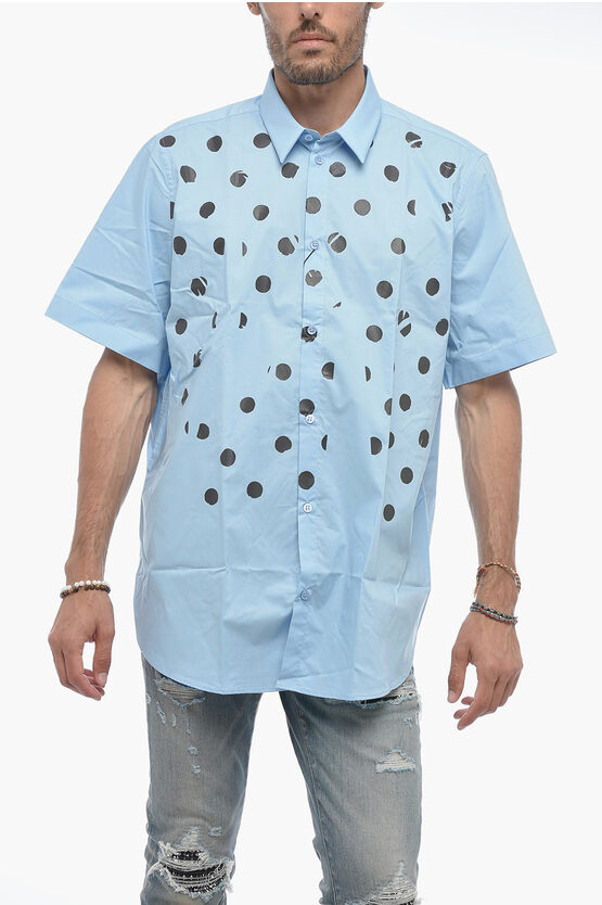 Raf Simons Short Sleeve Polka Dots Classic Collar Shirt