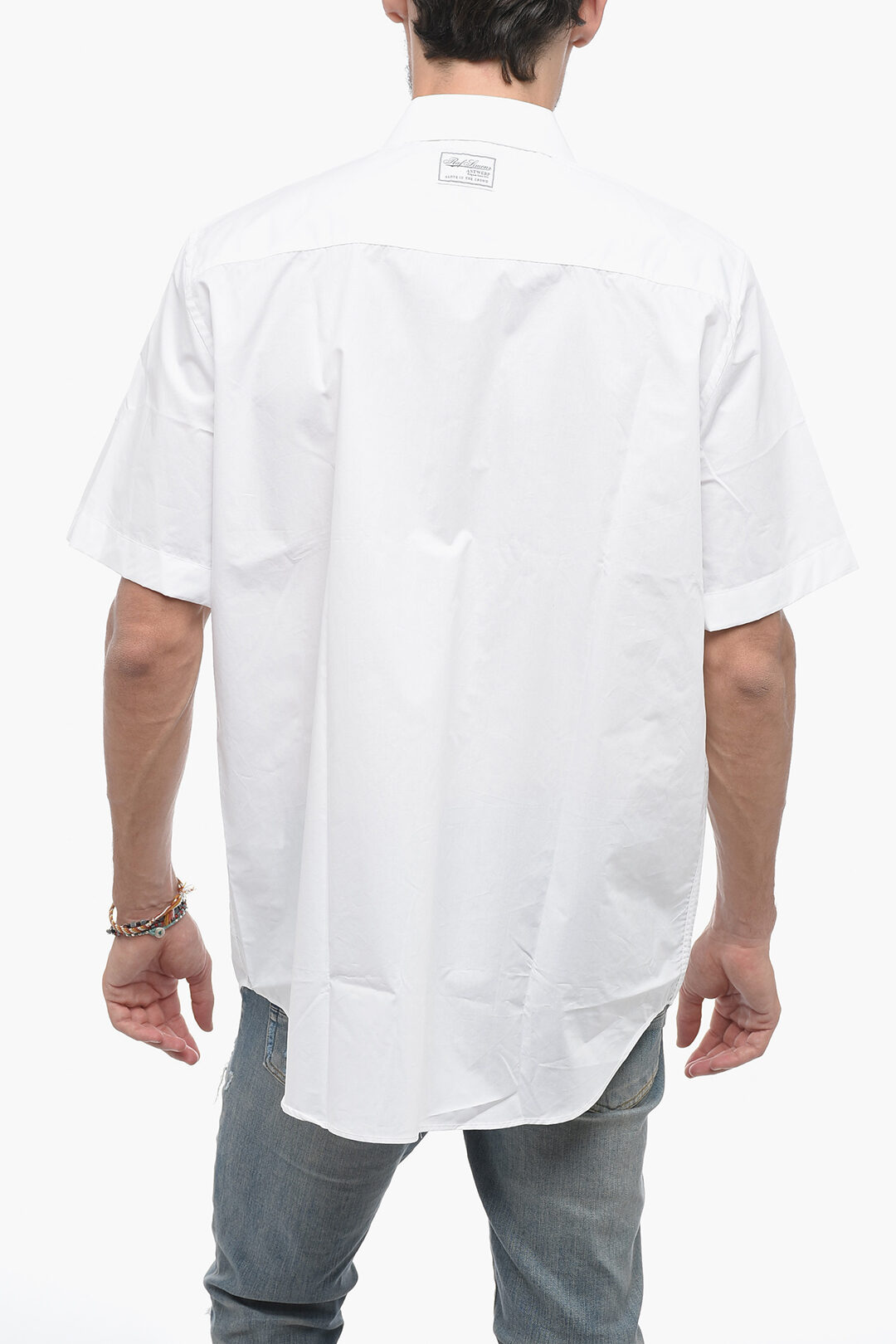 Raf Simons Short Sleeve Polka Dots Classic Collar Shirt men