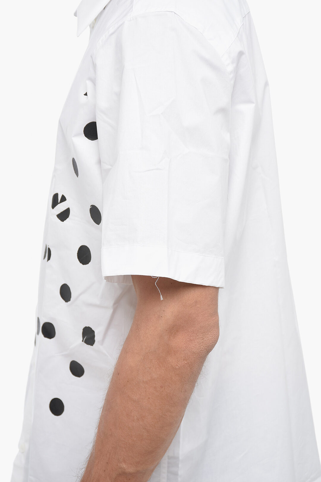 Raf Simons Short Sleeve Polka Dots Classic Collar Shirt men