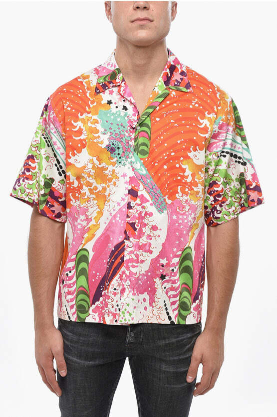 Dsquared2 Short Sleeve Printe Shirts In Multi