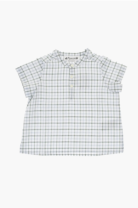 BONPOINT SHORT SLEEVED CHECKED CESARI SHIRT