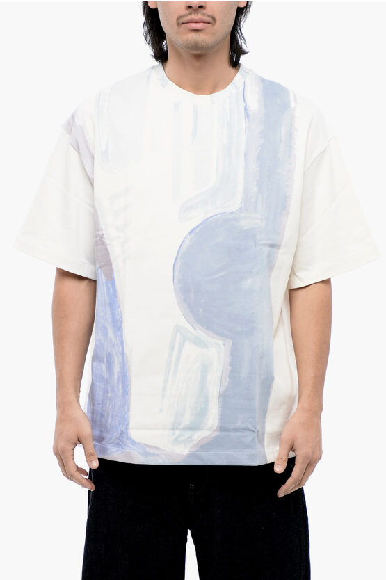 Jil Sander Short Sleeved Fire Extinguisher Printed T-shirt