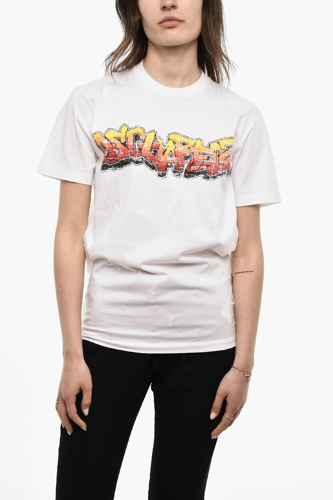 Dsquared2 Short Sleeved GRAFFITI Printed T-shirt women