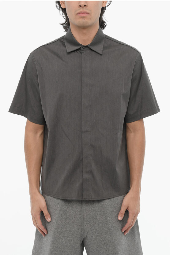 Shop Neil Barrett Short Sleeved Loose Fit Shirt