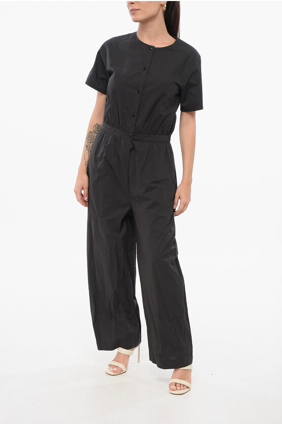 Woolrich Short Sleeved Poplin Cotton Jumsuit