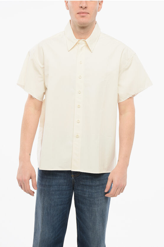 Airei Short Sleeved Shirt With Raw Cut Edge