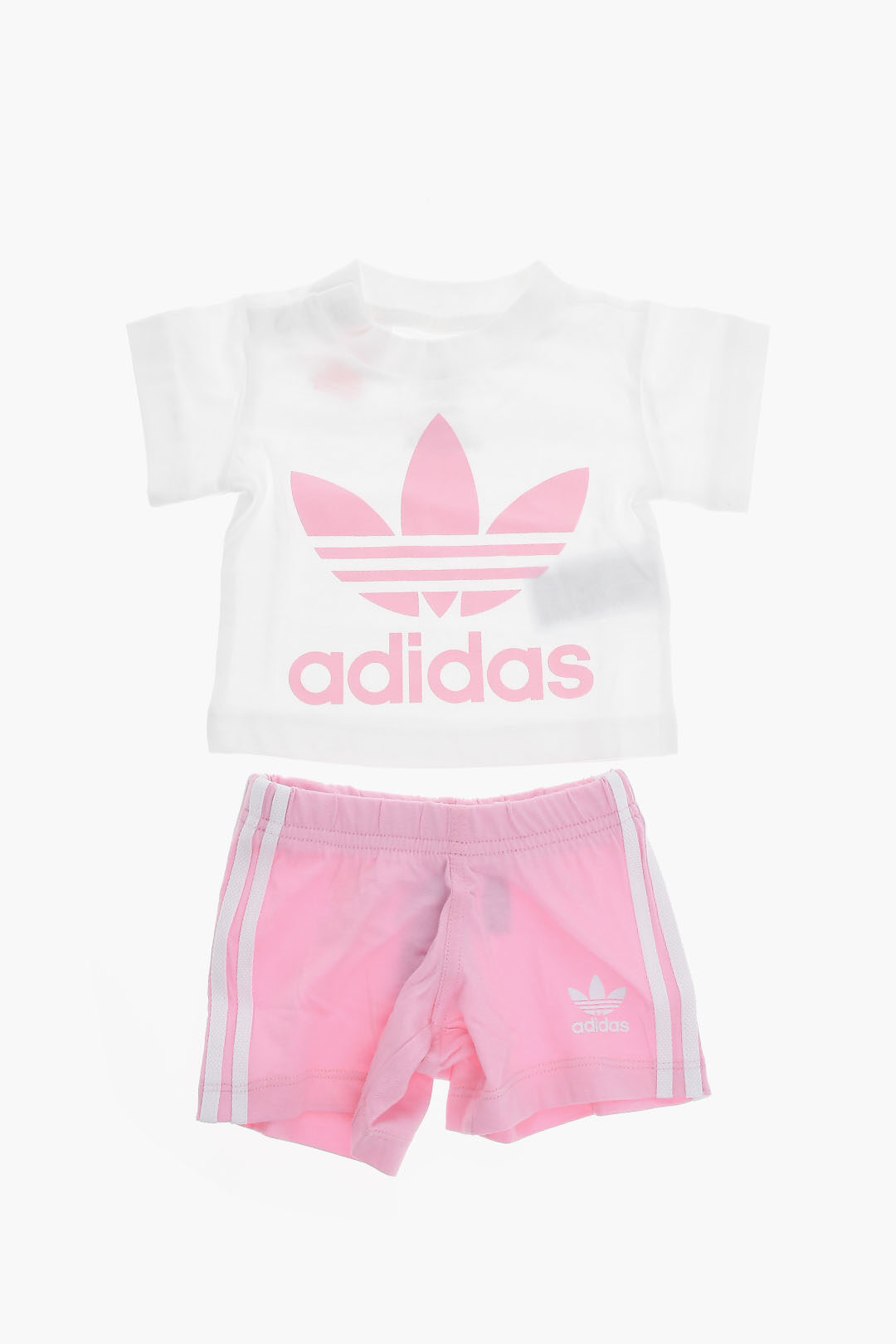 Adidas Kids Shorts and Tee with Logo Print girls - Glamood Outlet