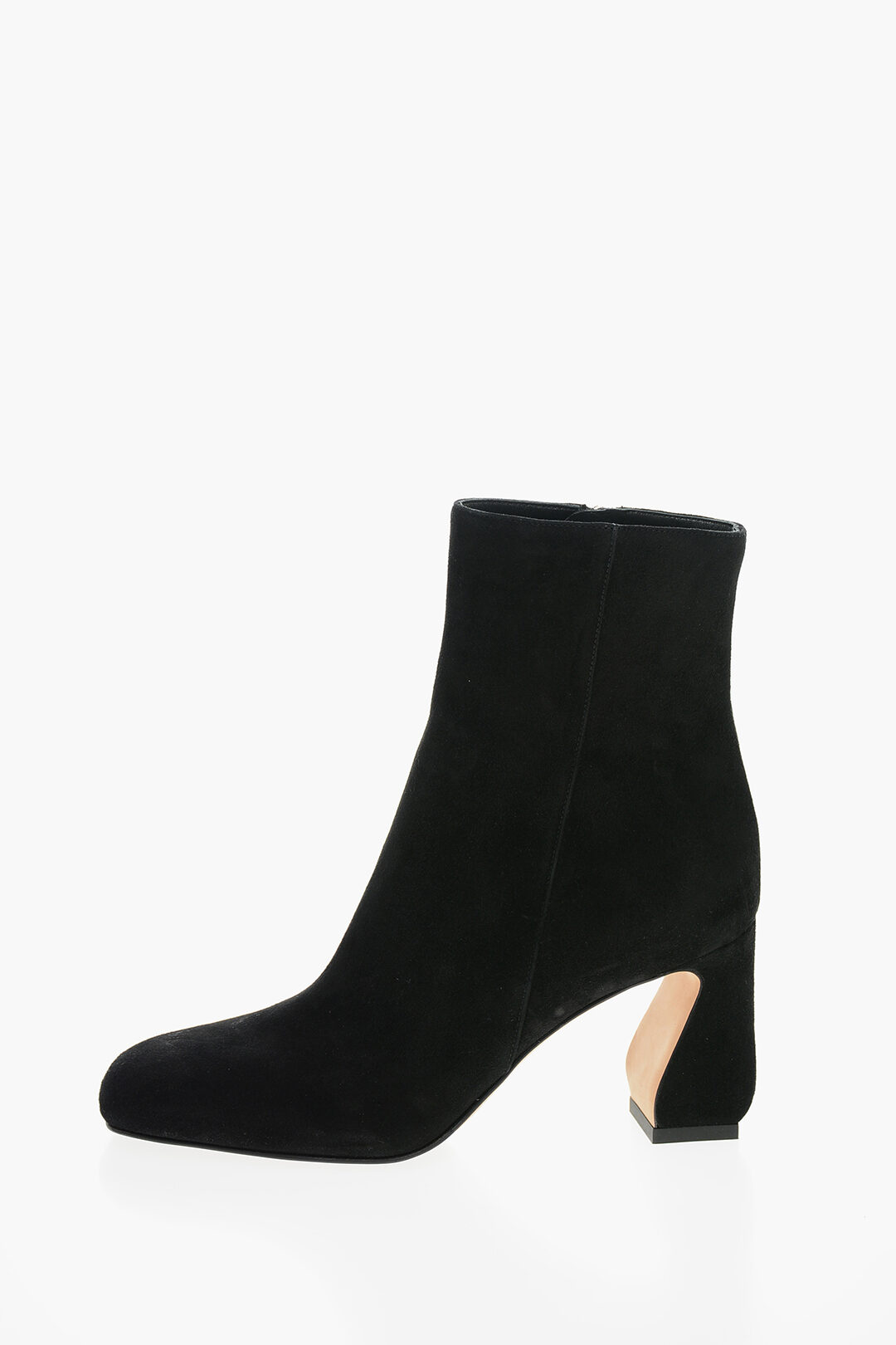 Ankle Boots Sergio Rossi Bootie Sergio Rossi SI Covered Heel Suede