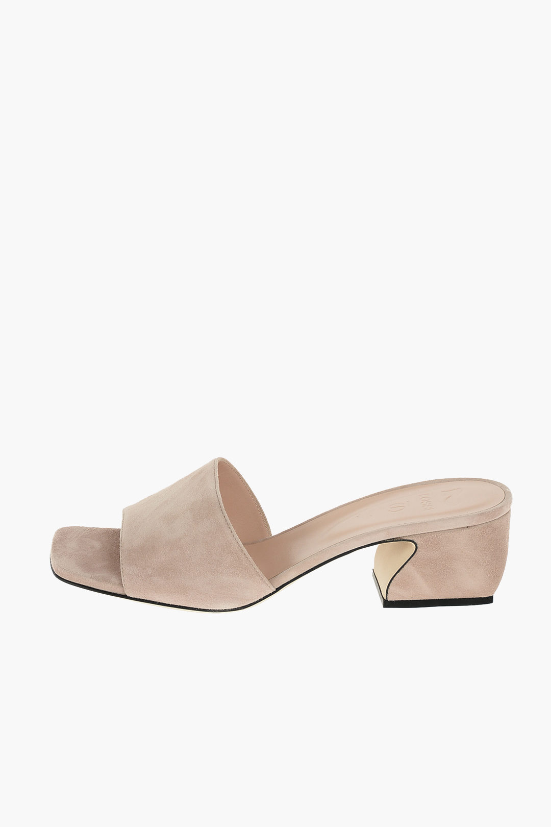 サンダル・ミュール Si Rossi Tan Suede Mules SI ROSSI：ラグジュアリーなヒール付きレディースシューズ