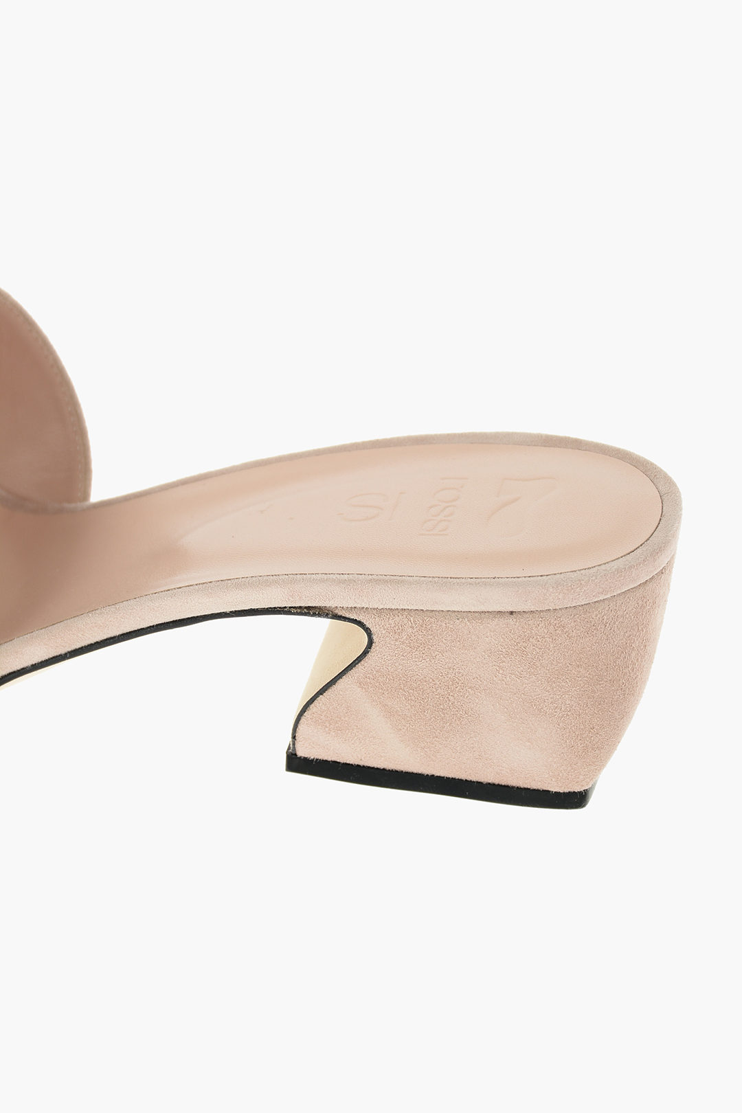 サンダル・ミュール Si Rossi Tan Suede Mules Sergio Rossi SI Square-toed Suede Mules 5 cm women - Glamood