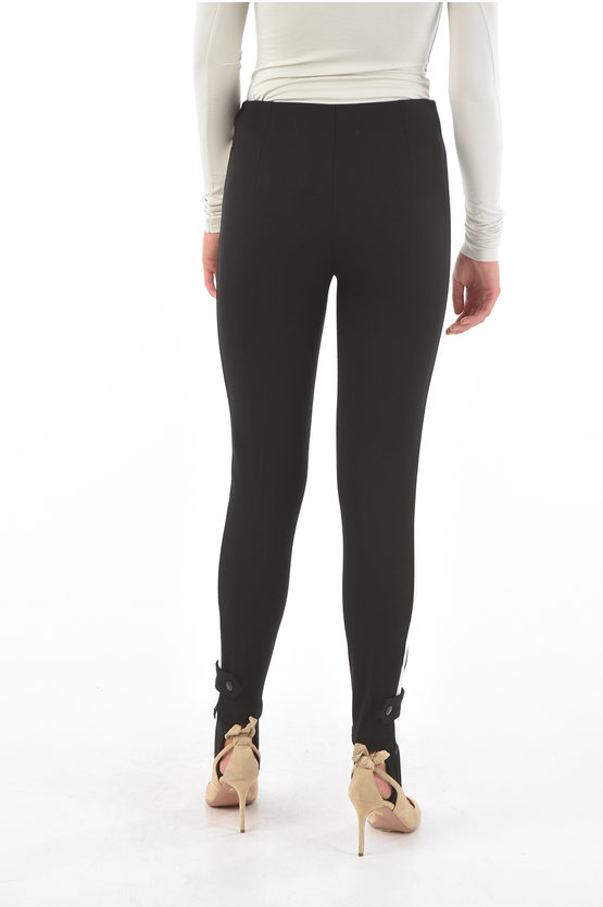 Moncler Side Contrasting Band Gaiter Ski Pants women Glamood Outlet