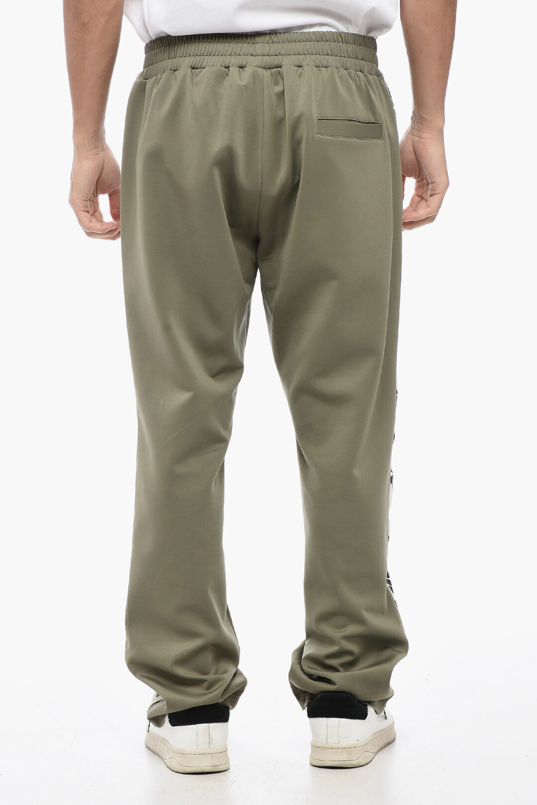 Mouty Paris Side Logoed Bands Solid Color Joggers men