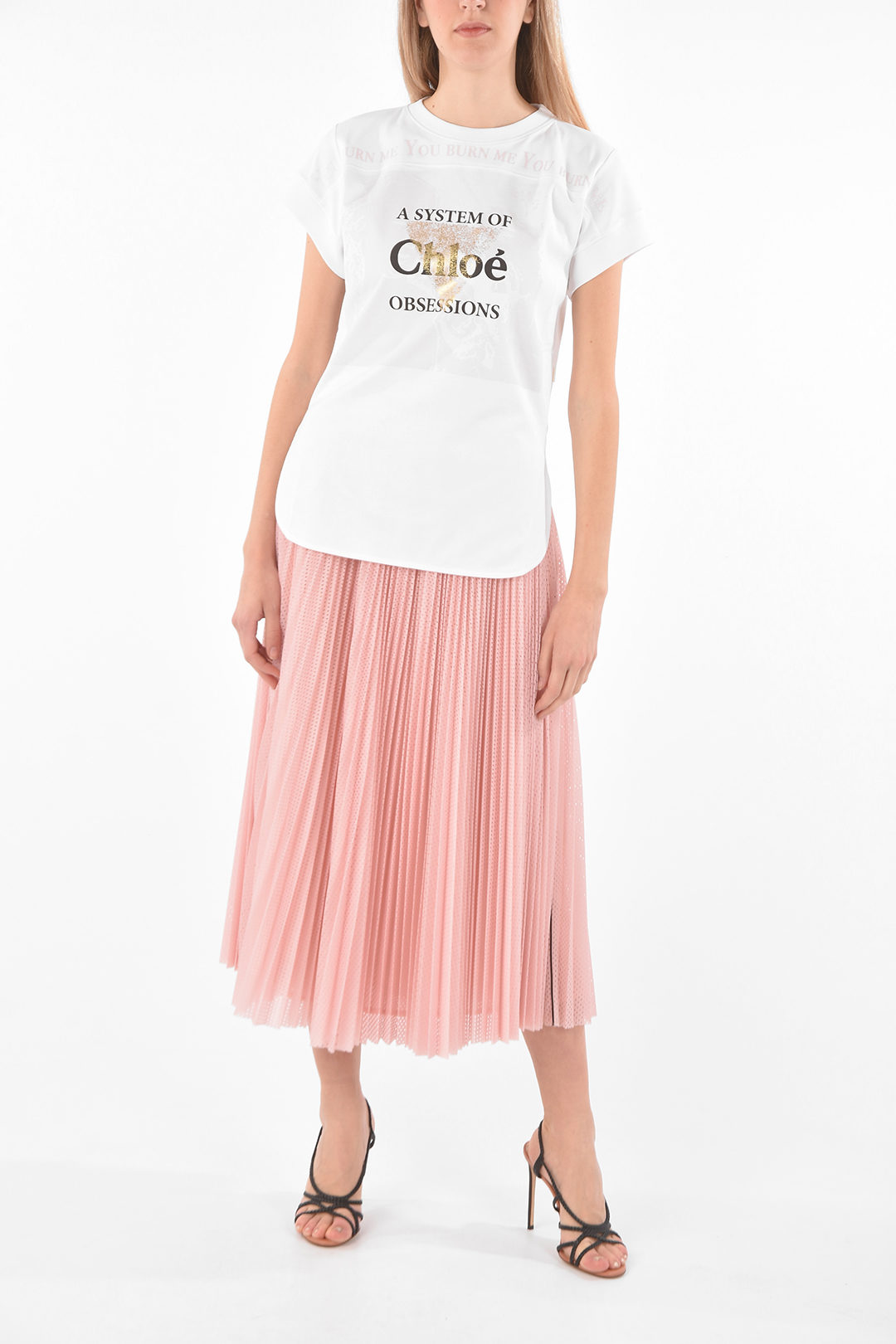 Chloe Side Split CHLOE OBSESSIONS T-Shirt women - Glamood Outlet
