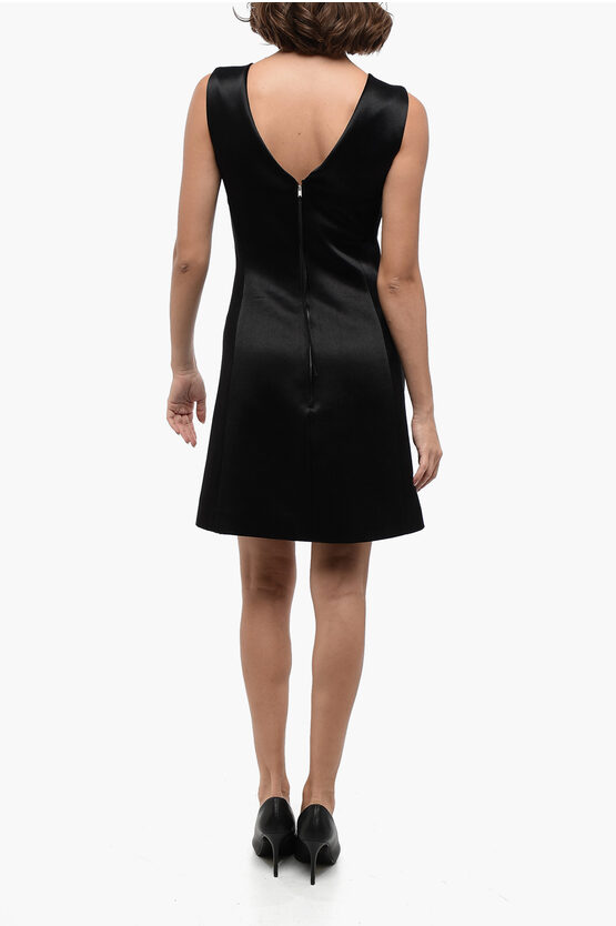 【関税&送料込み】Jil Sander Dress With Petticoat Jil Sander Side Split Satin Sheath Dress with Inner
