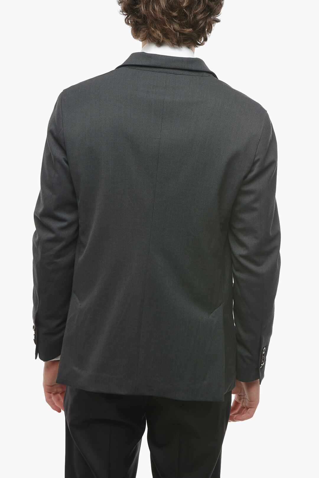 1150~checked side vents notch lapel LEADER SOFT 2-button blazer
