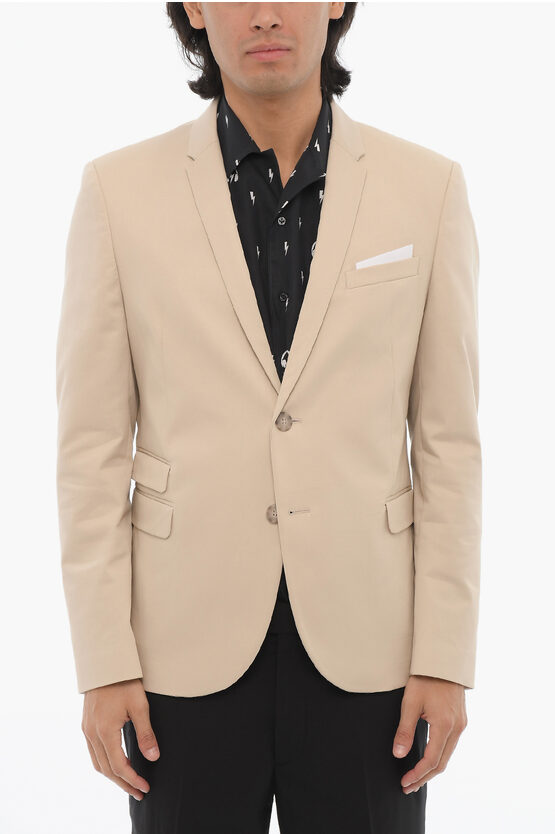 Neil Barrett Side Vents Notch Lapel Ruffalo 2-button Blazer