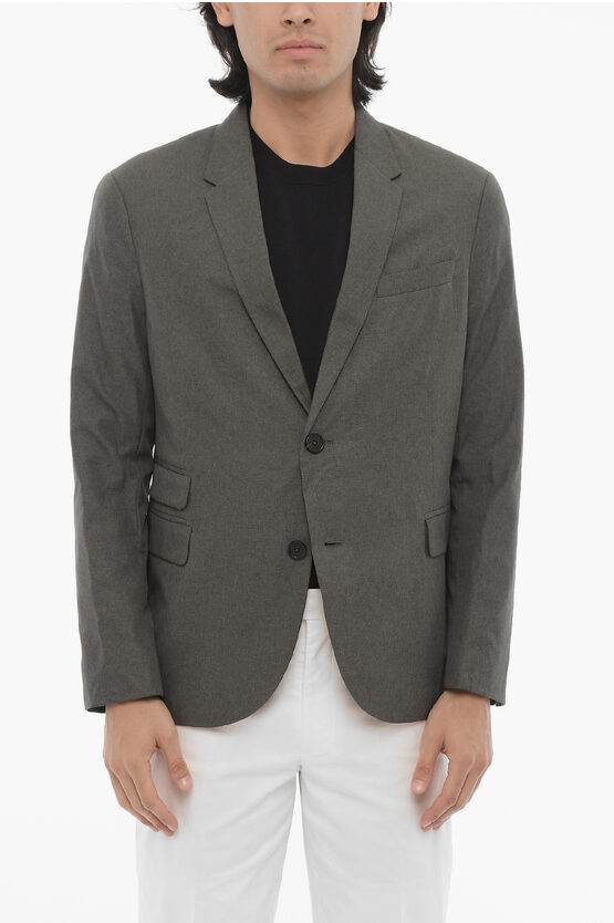 Neil Barrett Side Vents Notch Lapel Slim Fit 2-button Blazer