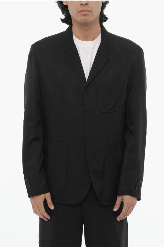 Neil Barrett Side Vents Notch Lapel Slim Fit 3-button Blazer