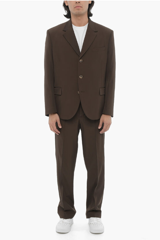 Neil Barrett Side Vents Notch Lapel Slim Fit 3-button Suit