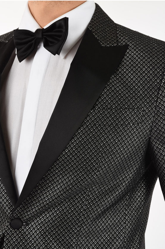 Dsquared2 side vents tuxedo jacket men Glamood Outlet