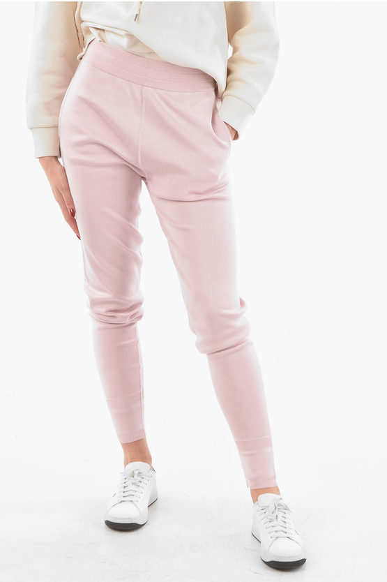 Shop Givenchy Silk 2-pocket Leggings With Embroidered Logo