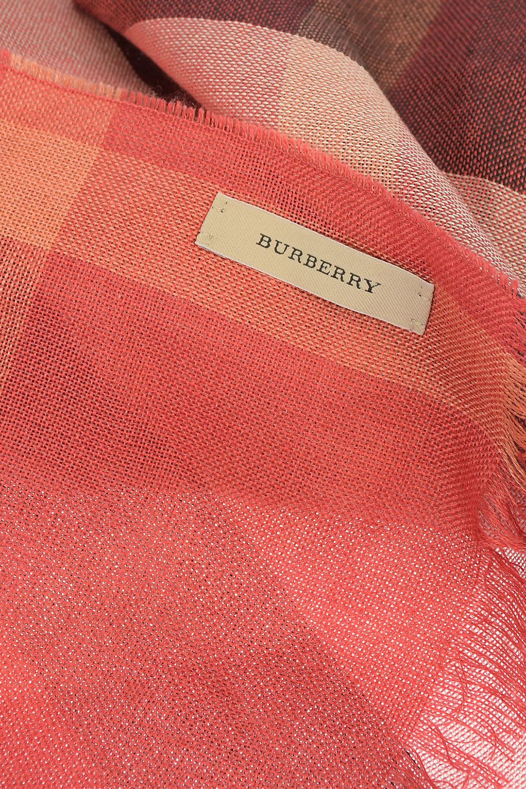 Burberry Silk and Cashmere Checked Scarf unisex men women - Main Image