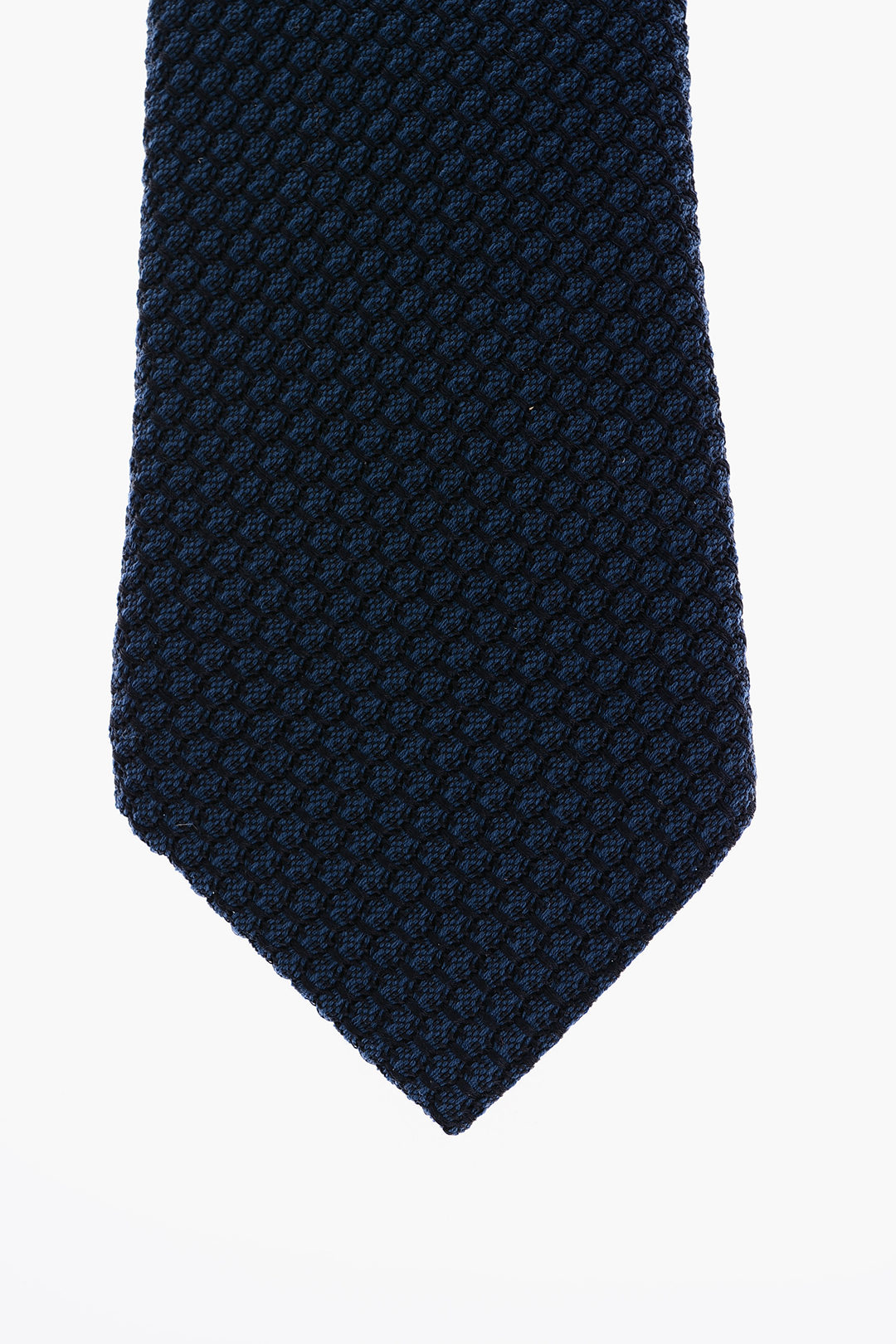 Corneliani Silk and Wool Crochet Tie men Glamood Outlet