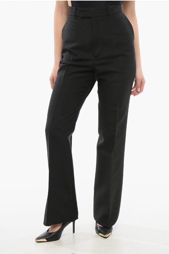 Gucci Silk And Wool Wide-leg Pants