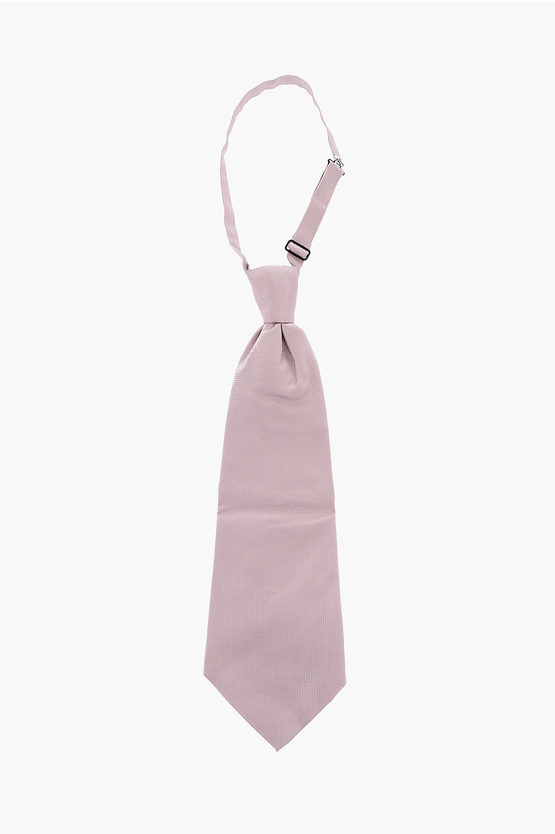 Corneliani Silk Ascot Tie In Pink