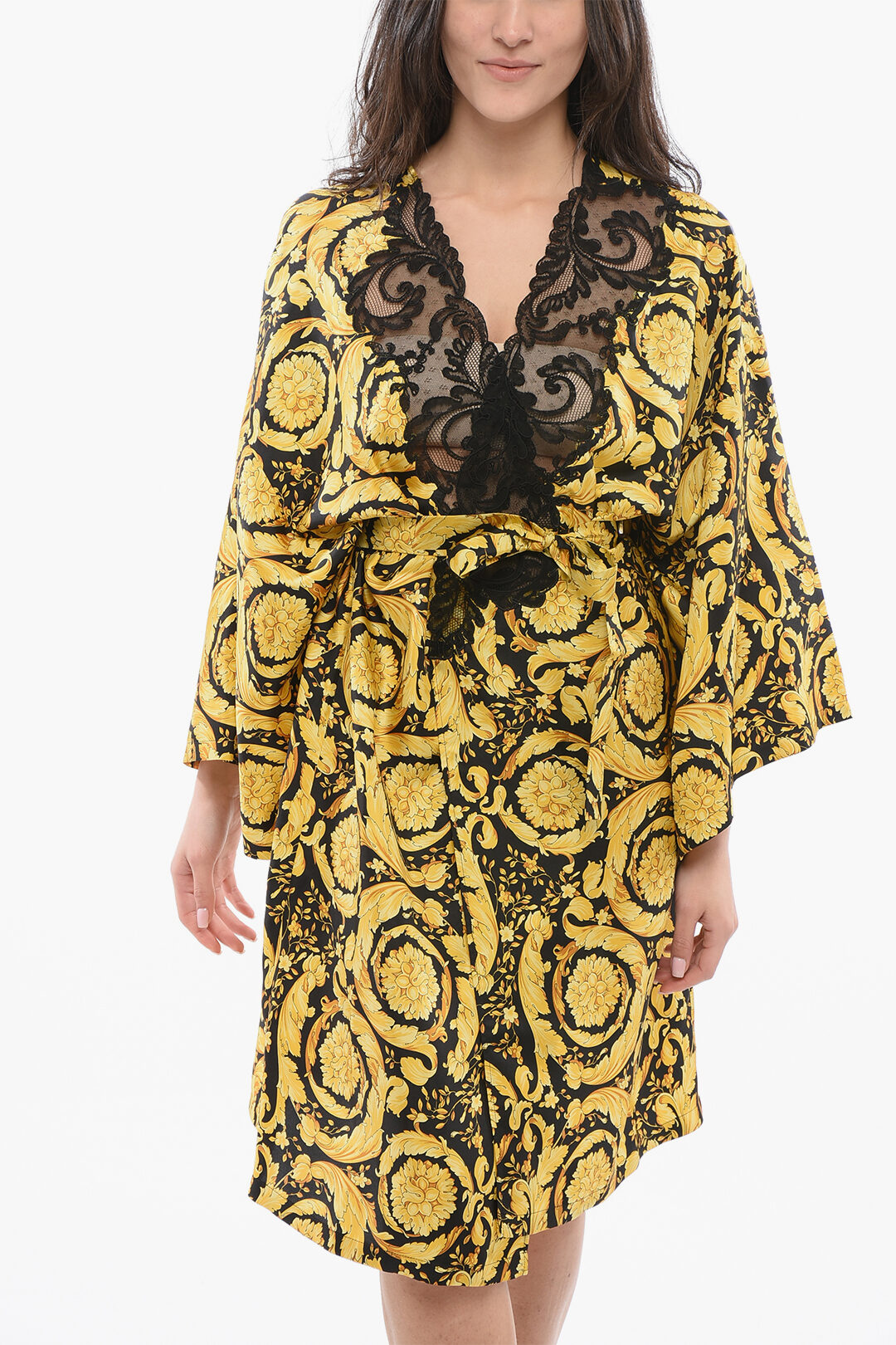 Versace Silk Barocco Robe women Glamood Outlet