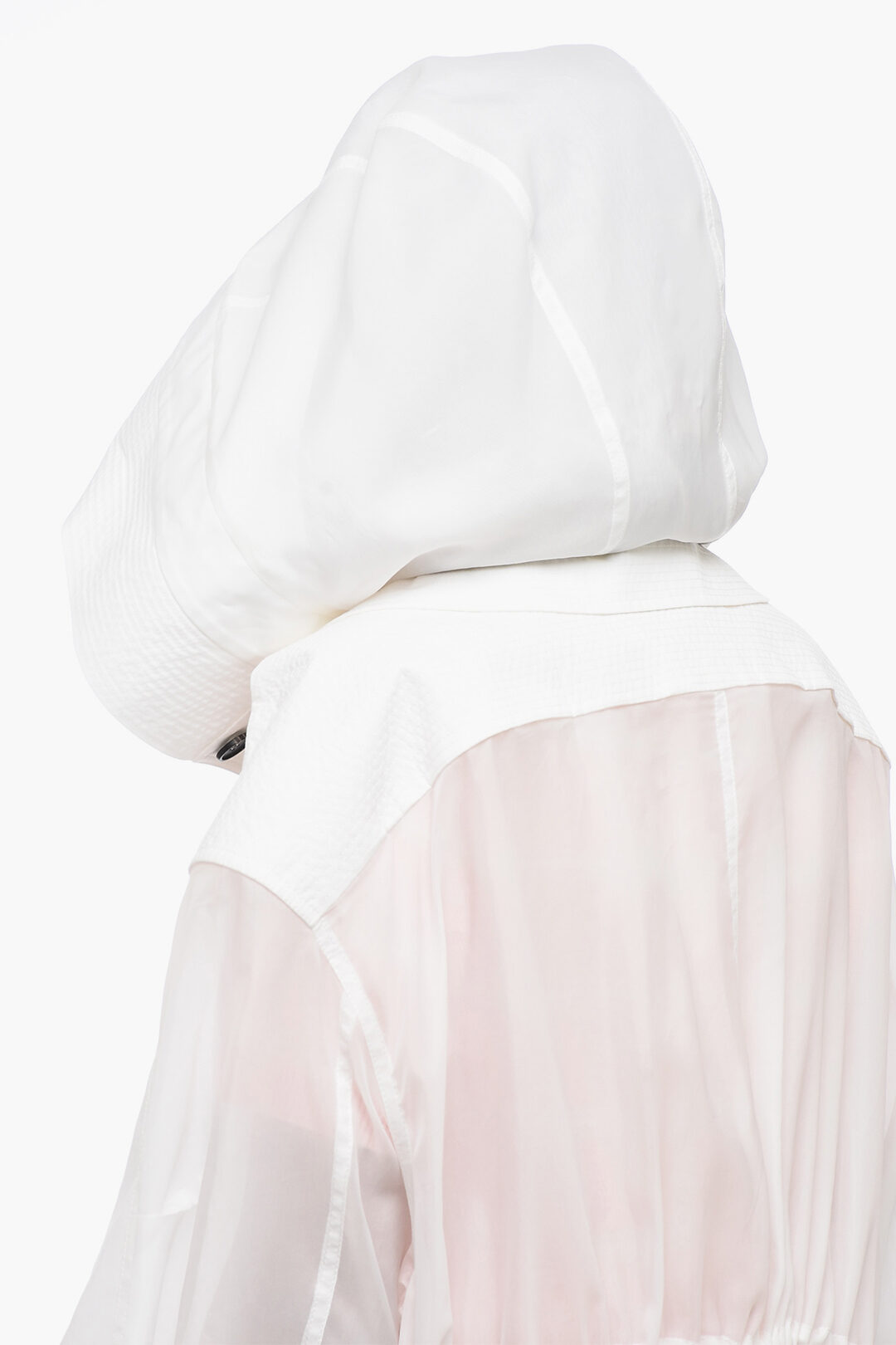 Salvatore Ferragamo Silk Blend Chiffon Trenchcoat with Salvatore Ferragamo Silk Blend Chiffon Trenchcoat with