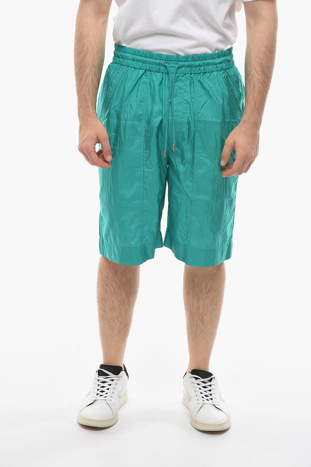 【送料&関税込】Isabel Marant High Waist Drawstring Shorts ISABEL MARANT Laiora drawstring-waist Bermuda Shorts