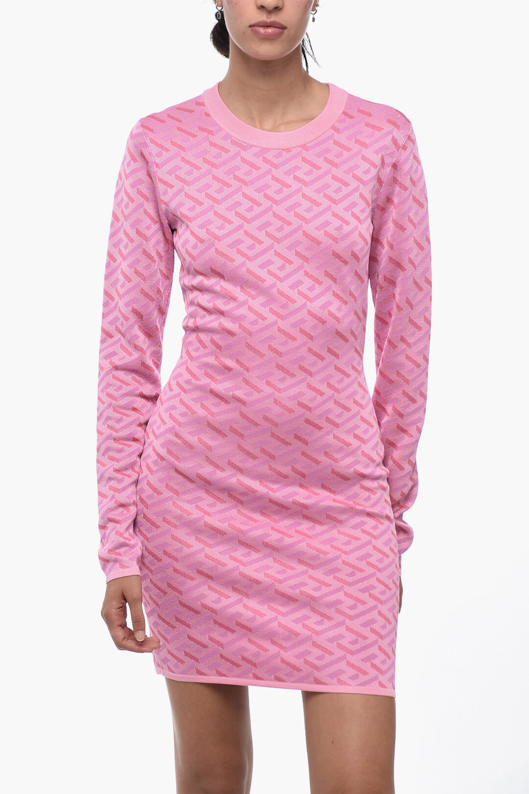 【関税＆送料込み】Versace Pink Wool Blend Dress Pink Ricamo Wool Maxi Dress Versace - Under Armour Training