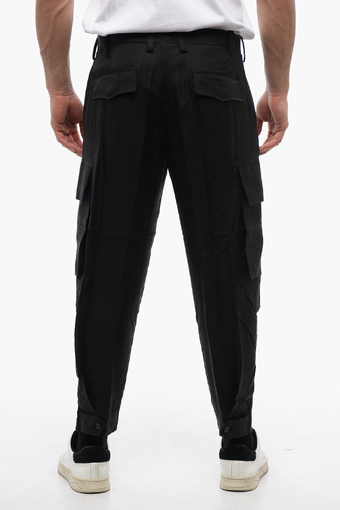 Neil Barrett Silk Blend FIREMAN Cargo Pants men - Glamood Outlet