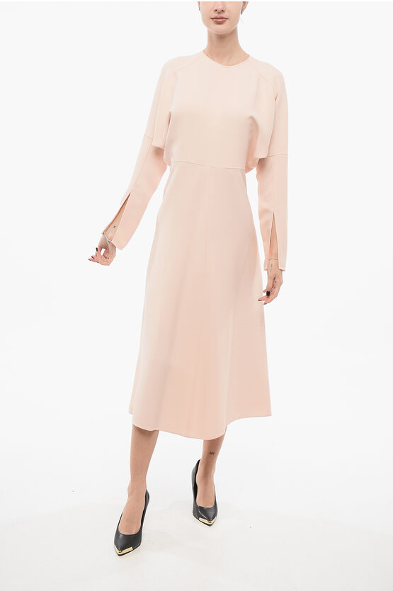 Super Blond Silk Blend Flared Dress