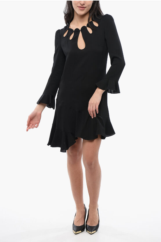 Dsquared2 Cut Out-detail Long-sleeve Minidress
