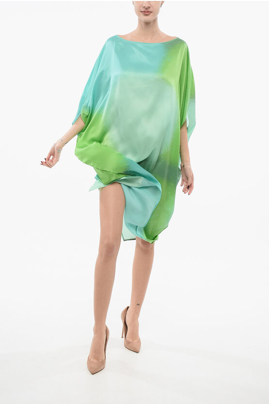 Gianluca Capannolo Silk Celia Off-the-shoulder Dress