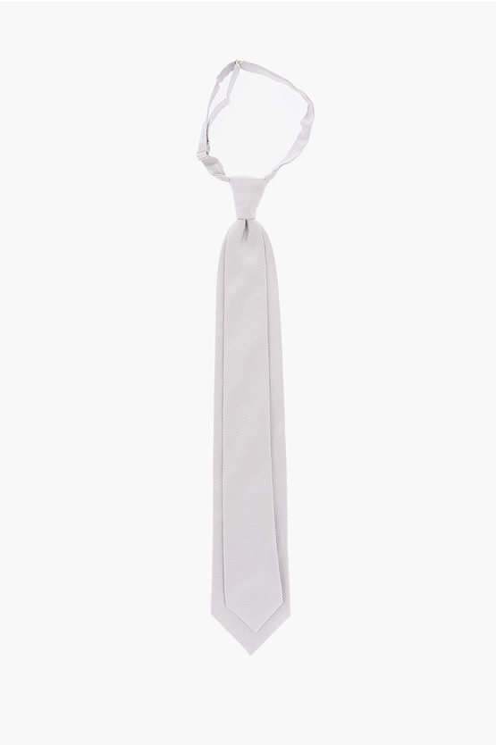 Corneliani Silk Ceremony Tie In Gray