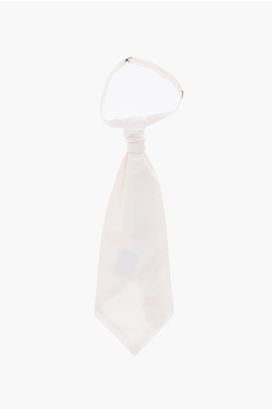 Corneliani Silk Cerimony Ascot Tie In White