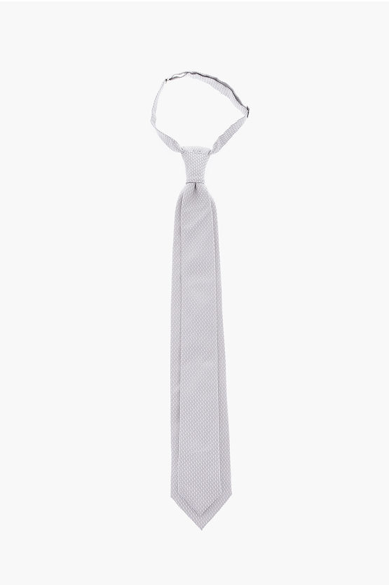 Corneliani Silk Cerimony Tie In White